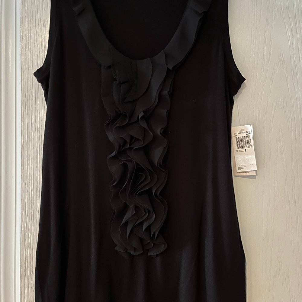 Philosophy Black sleeveless dress top with tags